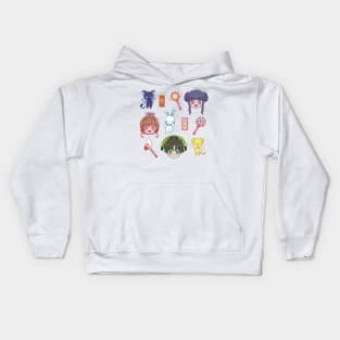 Cute Cardcaptor Heads Kids Hoodie